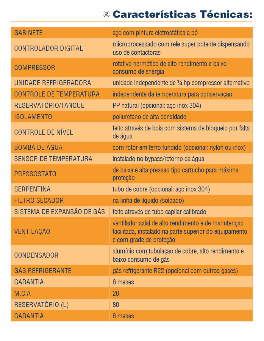 Chiller Vertical modelo 2500