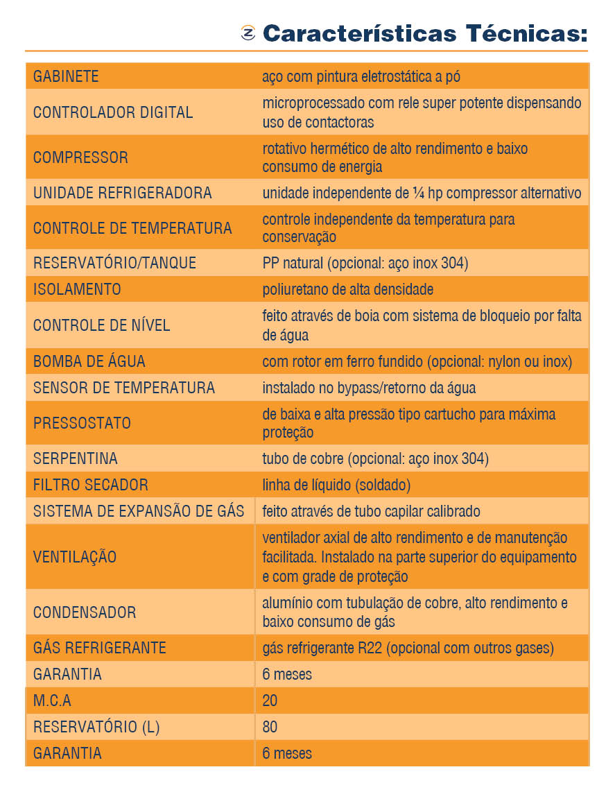 Chiller Vertical modelo 8000